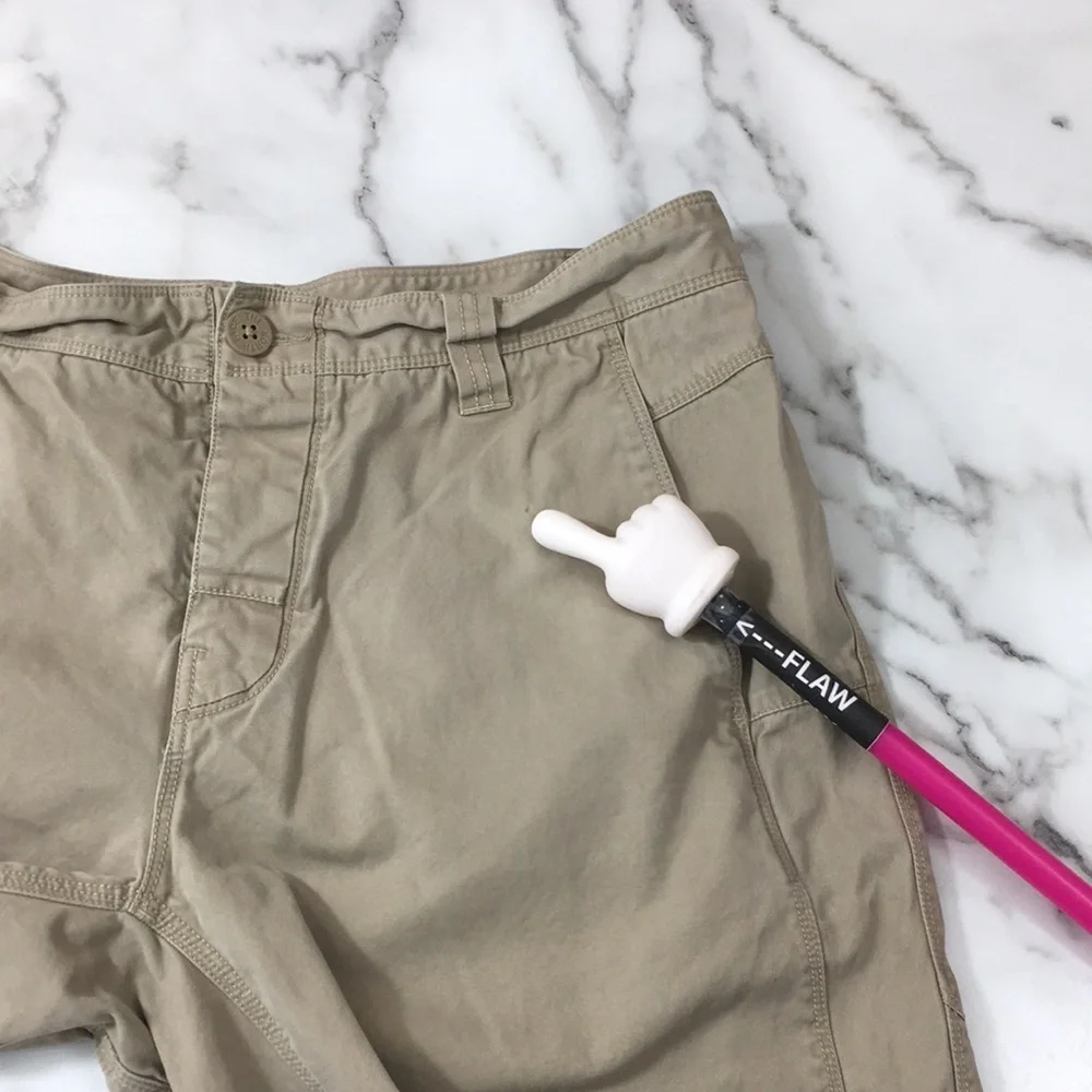 The North Face Tan Chino‎ Shorts Mens Medium Flat Front 100% Cotton